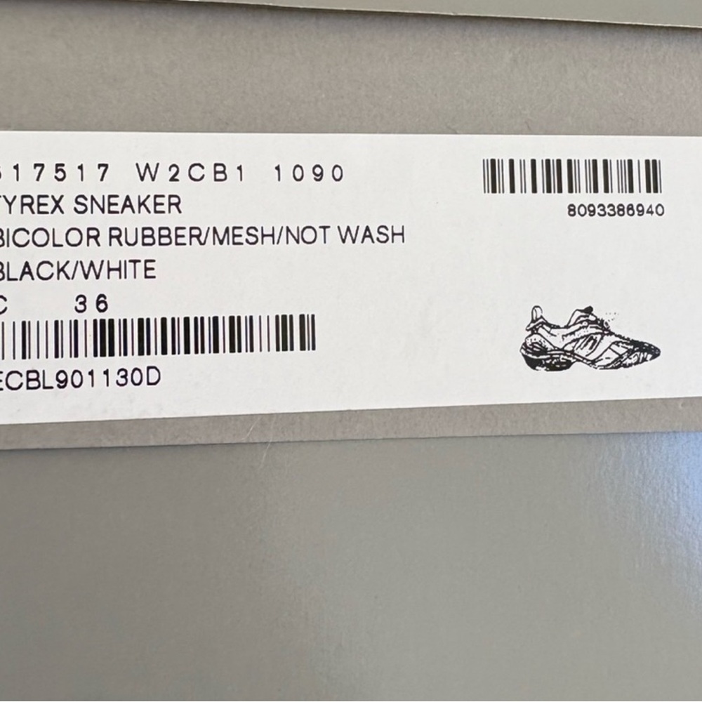 Balenciaga Flash Sale women’s NIB Tyrex Sneakers US 6. +dust bag - Picture 5 of 5